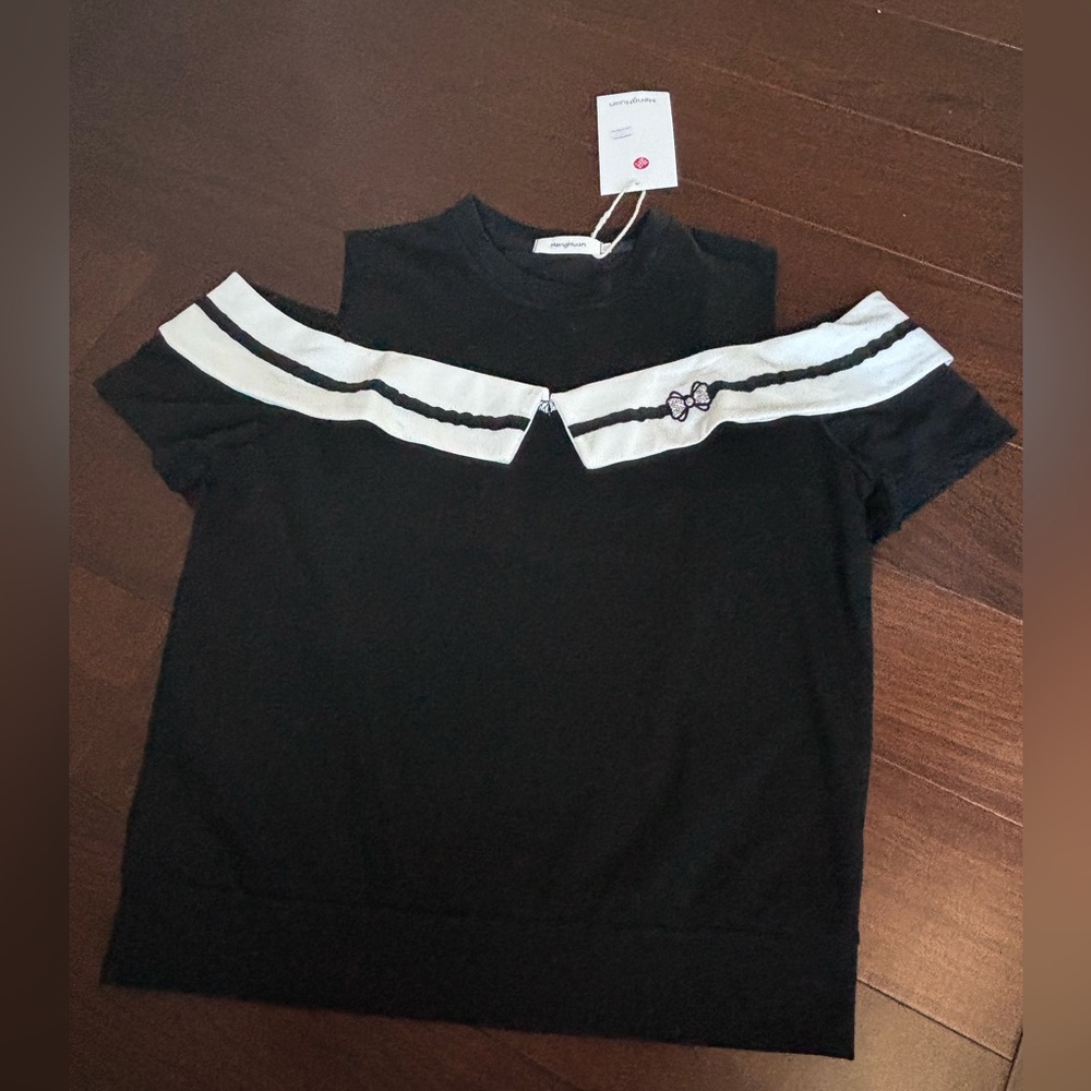 Stylish Black and White Kids Top